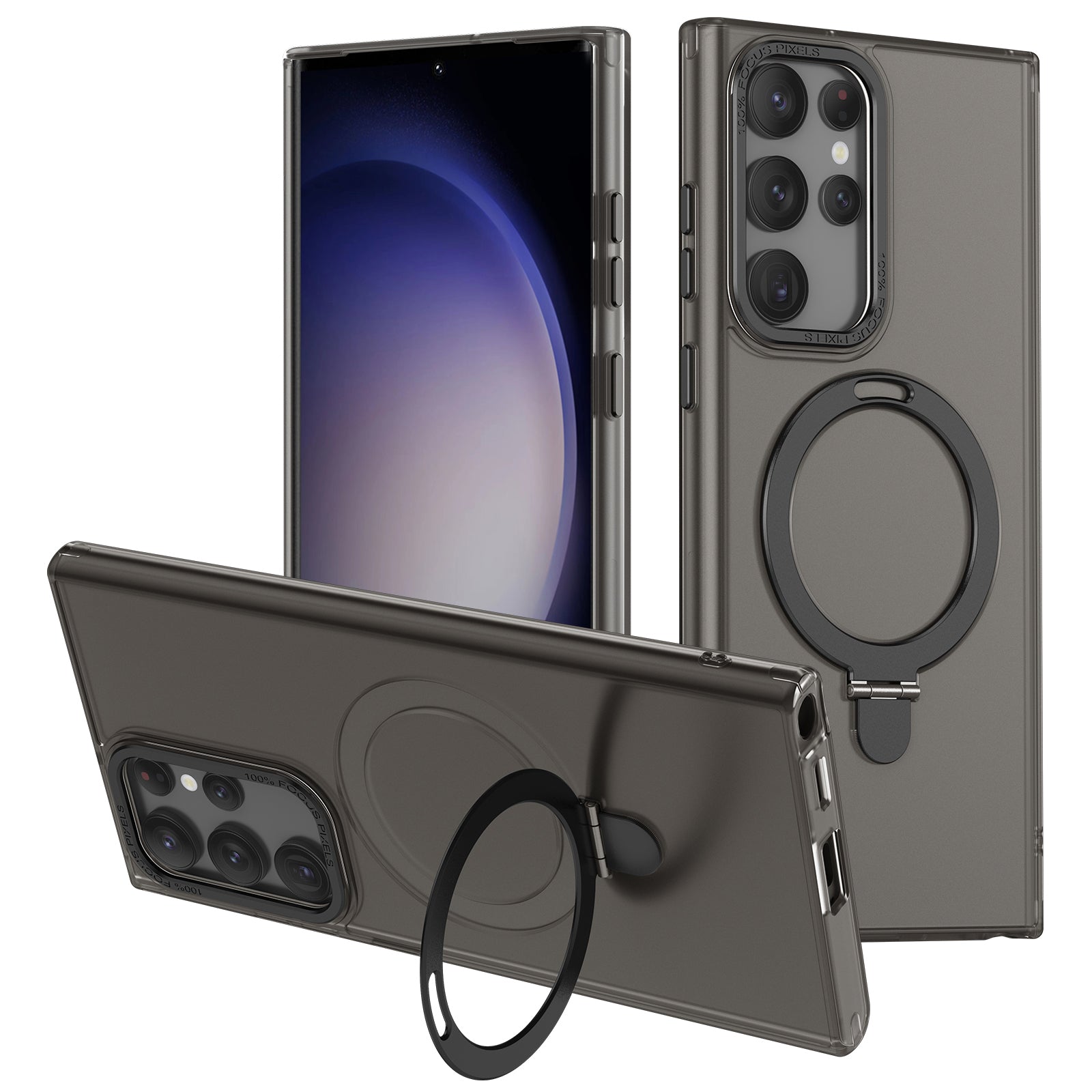 For Samsung Galaxy S22 Ultra 5G Magnetic Phone Case PC TPU Metal Kickstand Phone Cover For Samsung Galaxy S22 Ultra 5G Magnetic Phone Case PC TPU Metal Kickstand Phone Cover